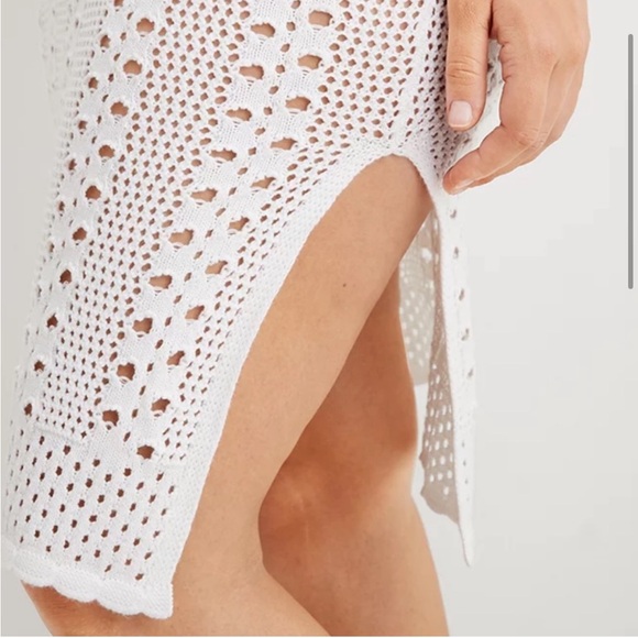 Aerie Crochet Midi Swimsuit Cover Dress - Picture 3 of 4